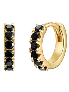 Glanzstücke München Серьги из стерлингового серебра с кубическим цирконием в оправе из желтого золота