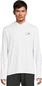 Мужская рубашка-солнце с капюшоном Lurking Salty Crew, White