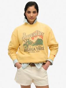 Сувенирный свитшот с принтом Superdry, Flax Yellow