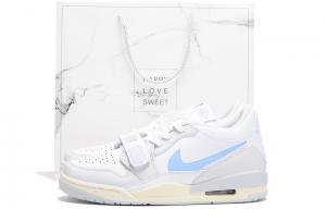 Кроссовки Jordan Legacy 312 Vintage Basketball Shoes Men Low-top Blue/white, голубой