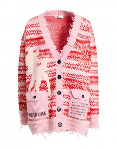 Кардиган Nervure, светло-розовый