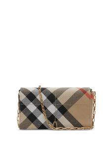 Мини-сумка в клетку Burberry, нейтральный цвет