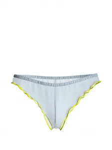 Панорама трусы-танга с рюшами Maison Close, синий