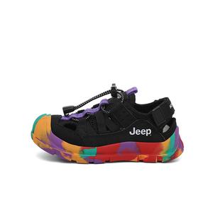 Сандалии детские, устойчивые к истиранию, низкие Jeep, бежевый/зеленый