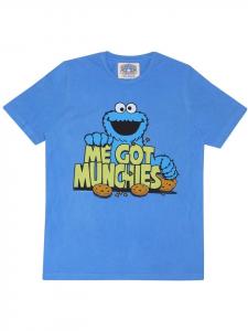 Футболка Famous Forever Me Got Munchies T-Shirt синего цвета Sesamestreet