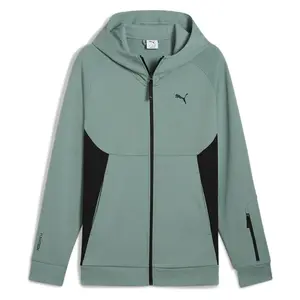 Толстовка Puma Tech full zip, зеленый