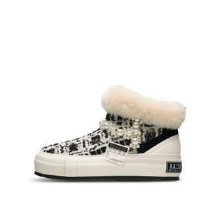 XVESSEL Люксеко x ВЕССЕЛ Низкие ботинки на щиколотку унисекс черно-белые, цвет Black White