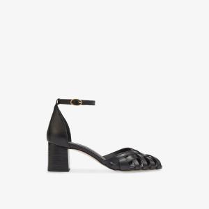 Босоножки Lk Bennett Ноемия кожаные на каблуке, черный