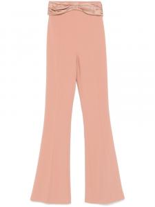 Elisabetta Franchi брюки с бантом, нейтральный цвет