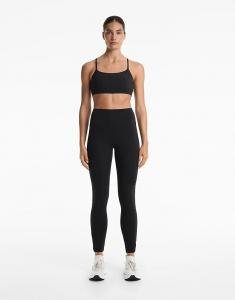 Леггинсы Oysho Comfortlux с высокой посадкой и узлом длиной до щиколотки 65 см, черного цвета