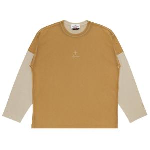 Топ с длинными рукавами Supreme x Stone Island, цвет Тан
