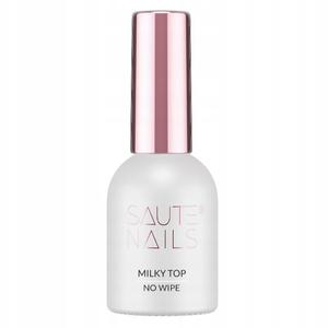 SAUTE NAILS MILKY TOP Гибридный топ без стирания - 8 мл