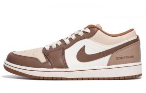 Jordan Баскетбольные кроссовки Air 1 с антискользящим и износостойким покрытием, низкие, винтажные, мужские, темно-коричневые