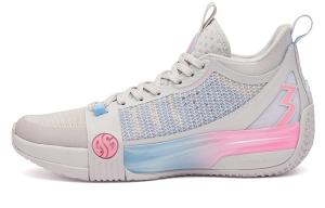 Баскетбольные кроссовки Chan 3 MOD Basketball Shoes Men Mid-Top Mist Ash/bubble Gum Powder 361°