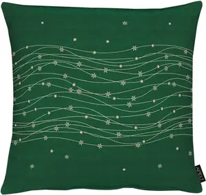 АПЕЛЬТ декоративная подушка "1504", чехол без наполнения, 1 шт APELT 49х49 см, золотой/зеленый