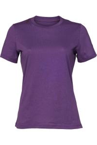 Футболка с короткими рукавами из джерси Bella + Canvas для женщин и женщин, цвет royal purple