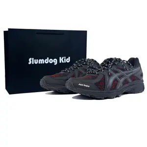 ASICS Беговые кроссовки мужские Jog 100 T Abrasion Resistant Breathable Low top Black Red