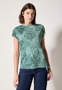 Футболка с принтом MIT RAFFUNG Cecil, металлик зеленый