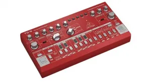 Аналоговый басовый синтезатор Behringer TD-3, VCO/VCF, цепочка из 16 голосов, красный #TD3RD