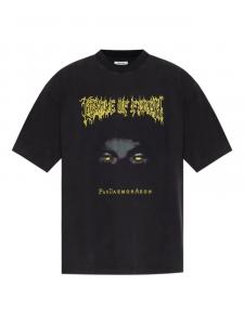 Футболка с графическим принтом VETEMENTS, черный