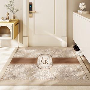 Dajiang Ковер 80х140 см для прихожей с цветочным узором, водопоглощающий, нескользящий