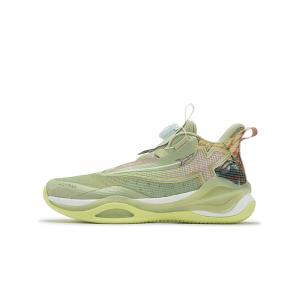 Детские баскетбольные кроссовки с противоскользящим износостойким верхом для подростков XTEP, зеленый