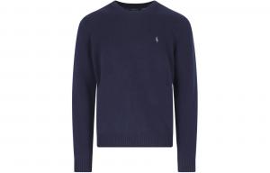 Трикотажный джемпер с круглым вырезом Polo Ralph Lauren, Морской синий