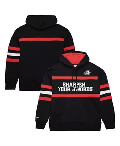 Мужская черная толстовка с капюшоном Buffalo Sabres Head Coach Slogan Pullover Hoodie Mitchell & Ness