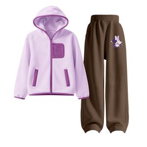 Детская повседневная спортивная одежда Disney, фиолетовый