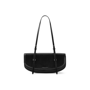 CHARLES&KEITH Женская наплечная сумка PU коричневая/черная