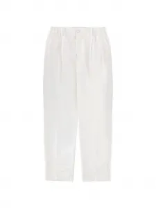 Плиссированные брюки Herno, белый
