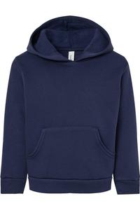 BELLA + CANVAS Детская флисовая толстовка с капюшоном, темно-синий