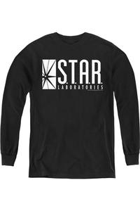 Футболка с длинным рукавом The Flash S.t.a.r. Youth Gildan, черный