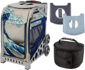 Сумка-вкладыш Zuca Great Wave Sport с серой рамой, подушкой для сиденья и ланч-боксом