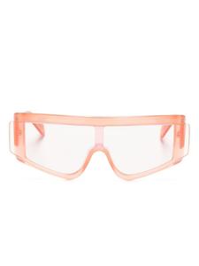 Retrosuperfuture солнцезащитные очки Zed в геометричной оправе, оранжевый