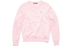 Свитшот с нашивкой Face Logo Acne Studios, светло-розовый