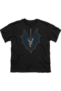 Футболка с принтом Batman для детей с коротким рукавом Gildan, черный