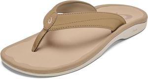 Женские пляжные сандалии OLUKAI Ohana, водонепроницаемые шлепанцы, поддержка свода стопы и комфортная посадка, легкие и прочные, улучшенное сцепление и устойчивость, Warm Sand/Warm Sand