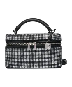 Кожаная сумка со стразами и съемным ремешком. Michael Kors, черный