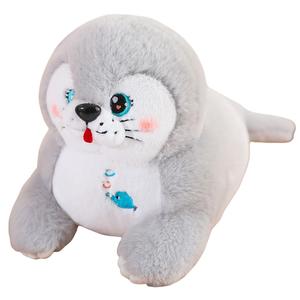 Плюшевая игрушка Seal, плюшевая кукла, высота 35см/55см/75см Whoops, серый