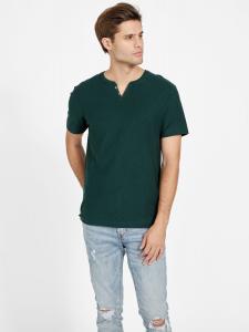 Футболка Eco Ricky с разрезом Guess Factory, цвет Alpine Grove