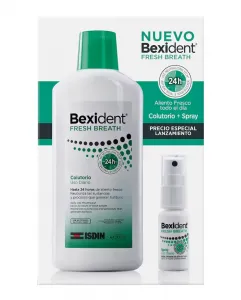 Набор Bexident : ополаскиватель Fresh Breath 500 мл + спрей для ежедневного использования 15 мл Isdin