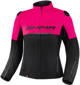 Женская текстильная мотоциклетная куртка SHIMA drift, Black/Pink