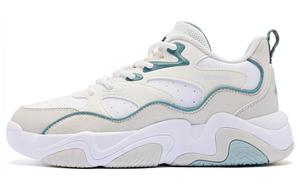 Кроссовки женские толстые низкие бежевый Qiaodan