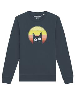 Свитер Watapparel Sweatshirt Sunset Cat, антрацит