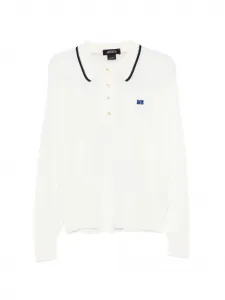 Поло с вышитым логотипом X John Smedley Wales Bonner, бежевый