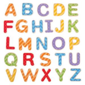 Bigjigs Toys, магнитные буквы для игры.