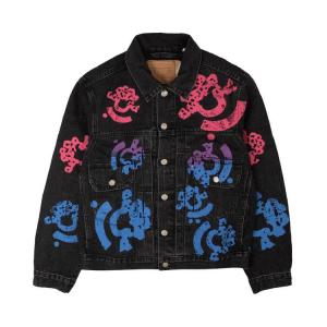 Куртка Denim Tears Bstroy Tears Type Denim Jacket, Washed Black