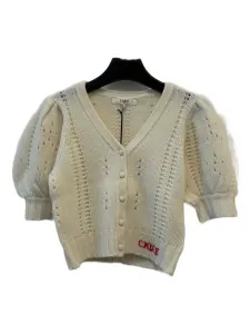 Кардиган на пуговицах с объемными рукавами Chloé, белый