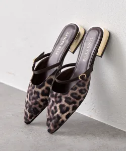 Мюли с золотистым отпечатком Rive Droite, цвет Beige